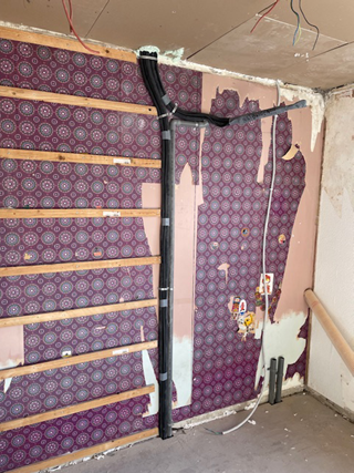 Wandunit in slaapkamer Spanbroek